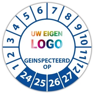 Keuringssticker geinspecteerd op - Inspectiestickers logo