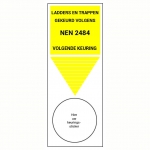 Ladder etiket basissticker Keuring NEN 2484 - 