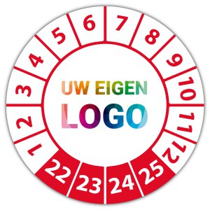 Keuringssticker "met uw logo"