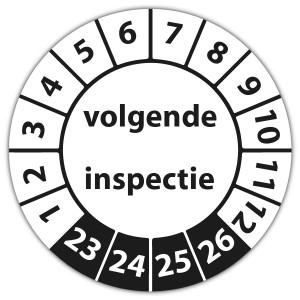 Keuringssticker volgende inspectie - CV ketel stickers