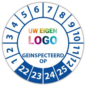 Keuringssticker geinspecteerd op - Rookmelder stickers logo