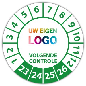 Keuringssticker volgende controle - Keuringsstickers met uw logo logo