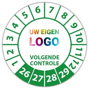 Keuringssticker volgende controle - Keuringsstickers met uw logo logo