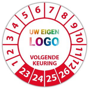 Keuringssticker volgende keuringsdatum - Keuringsstickers op vel logo