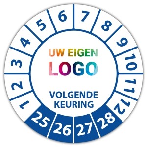 Keuringssticker "volgende keuringsdatum" logo