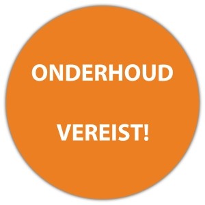 Keuringssticker onderhoud vereist - Keuringsstickers op rol