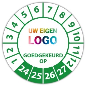 Keuringssticker goedgekeurd op - Keuringsstickers op vel logo