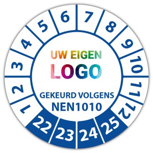 Keuringssticker gekeurd volgens NEN 1010 -  logo