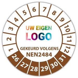 Keuringssticker "gekeurd volgens NEN 2484" logo