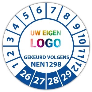 Keuringssticker gekeurd volgens NEN 1298 - Keuringsstickers NEN-normen logo