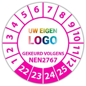 Keuringssticker "gekeurd volgens NEN 2767" logo