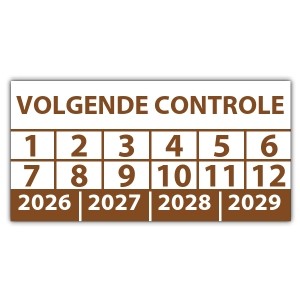Keuringssticker volgende controle - Controlestickers
