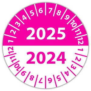Keuringssticker dubbel jaartal - Keuringsstickers 2024