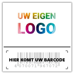 Barcode sticker met uw logo - Barcode Stickers