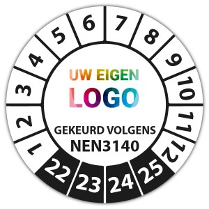 Keuringssticker Ultra Destructable gekeurd volgens NEN 3140 - Keuringsstickers NEN-normen logo
