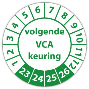 Keuringssticker Ultra Destructable volgende VCA keuring - Keuringsstickers op rol
