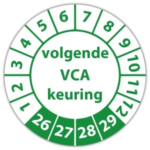 Keuringssticker Ultra Destructable volgende VCA keuring - Keuringsstickers met uw logo