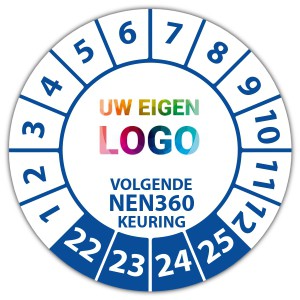 Keuringssticker "volgende NEN 360 keuring" logo