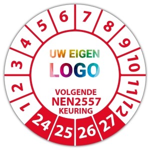 Keuringssticker volgende NEN 2557 keuring -  logo