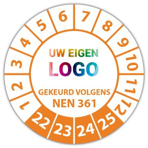 Keuringssticker "gekeurd volgens NEN 361" logo