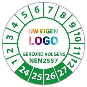 Keuringssticker gekeurd volgens NEN 2557 -  logo