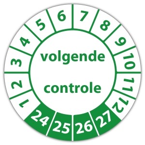 Keuringssticker Ultra Destructable volgende controle - Keuringsstickers Ultra Destructable