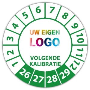 Keuringssticker volgende kalibratie - Keuring sticker logo