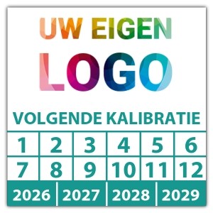 Keuringssticker volgende kalibratie - Keuring sticker logo