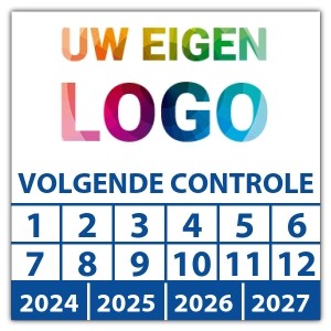 Keuringssticker volgende controle - Keuringsstickers IMO-kleurcodering logo
