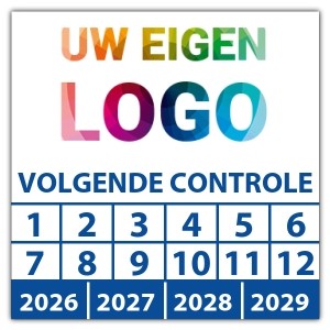 Keuringssticker volgende controle - Keuringsstickers met uw logo logo