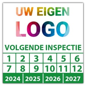 Keuringssticker "volgende inspectie" logo