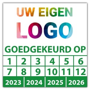 Keuringssticker goedgekeurd op - Keuringsstickers op vel logo