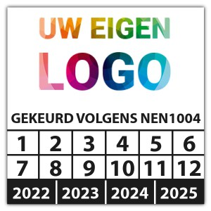 Keuringssticker "gekeurd volgens NEN 1004" logo