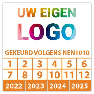 Keuringssticker "gekeurd volgens NEN1010" logo