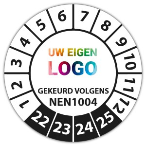 Keuringssticker Ultra Destructable gekeurd volgens NEN 1004 - Keuringsstickers op vel logo