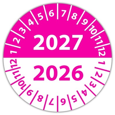 Kabelkeuringssticker dubbel jaartal - Kabelkeuringsstickers