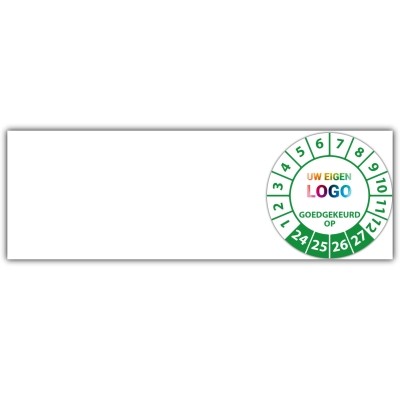 Kabelkeuringssticker goed gekeurd op - Kabelkeuringsstickers logo