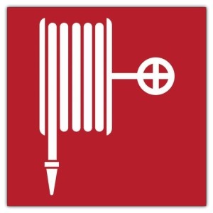 Pictogramsticker Brandhaspel - Keuringsstickers Brandblussers