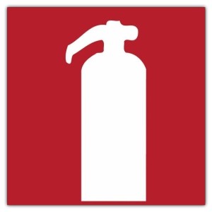 Pictogramsticker Brandblusser - Keuringsstickers Brandblussers