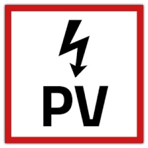 PV Installatiesticker type 2 (NEN1010) - PV stickers