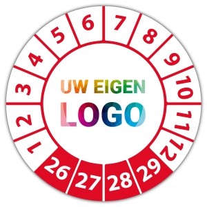 Keuringssticker met uw logo - Keuringsstickers op rol