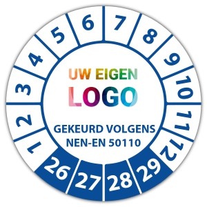 Keuringssticker gekeurd volgens NEN-EN 50110 -  logo
