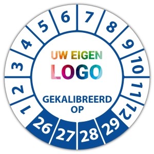 Keuringssticker gekalibreerd op -  logo